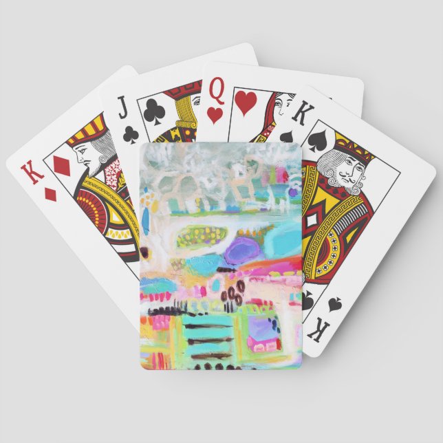 Baraja De Cartas Nubes abstractas (Reverso)