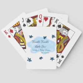 Baraja De Cartas Nubes azules parpadean Twinkle Little Star baby sh