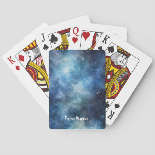 Baraja De Cartas Nubes celestes del Universo Azul