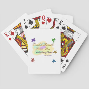 Baraja De Cartas Nubes de arcoíris brillan Brillan Brillan Estrelli