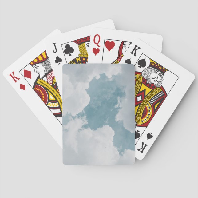 Baraja De Cartas nubes esponjosas (Reverso)