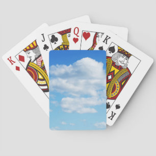 Baraja De Cartas Nubes esponjosas y cielo azul