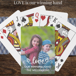 Baraja De Cartas Nuestra Mano Ganadora - Foto de Familia Amor 