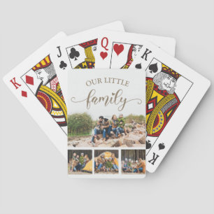Baraja De Cartas Nuestra pequeña familia 4 Colage de fotos