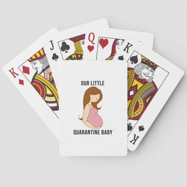 Baraja De Cartas Nuestro pequeño bebé en cuarentena (Reverso)