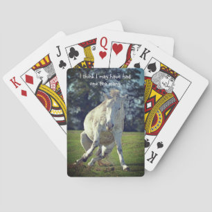Baraja De Cartas Nueva fuente divertida de Pony White Pony