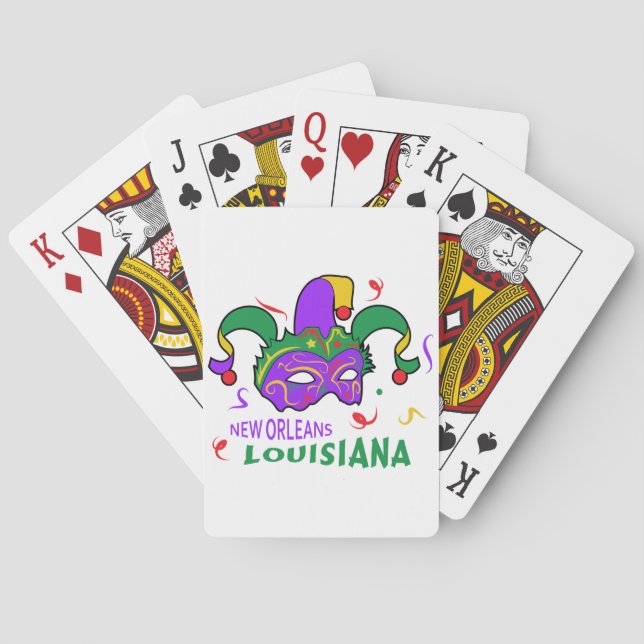 Baraja De Cartas Nueva Orleans Louisiana (Reverso)