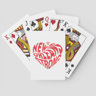 Baraja De Cartas Nueva Orleans Nola Strong Heart