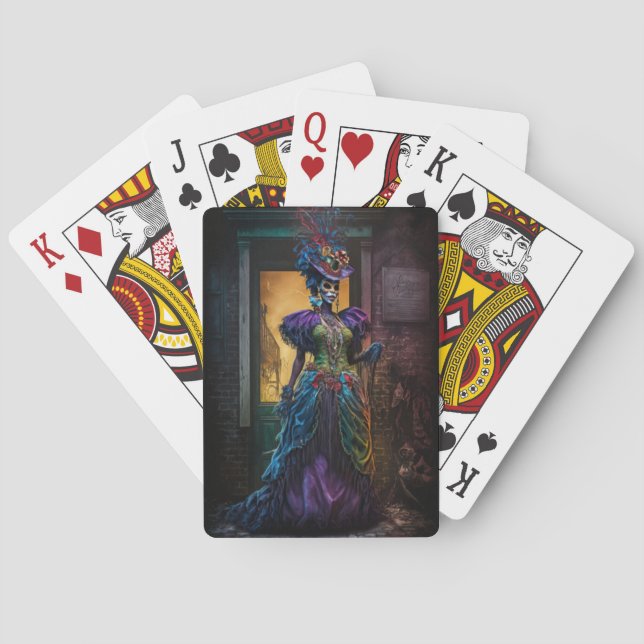 Baraja De Cartas Nueva Orleans Voodoo Queen Art (Reverso)