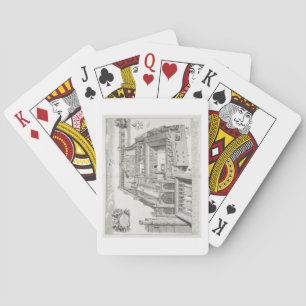 Baraja De Cartas Nueva universidad, Oxford, de "Oxonia Illustrata",