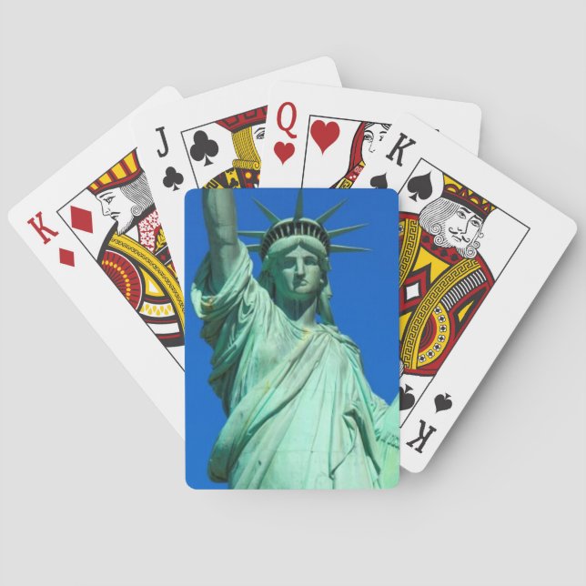 Baraja De Cartas Nueva York, estatua de la libertad (Reverso)