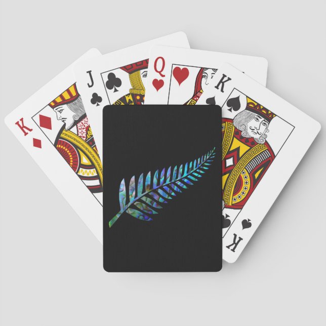 BARAJA DE CARTAS NUEVA ZELANDA KIWI HELECHO SIMPLE PAUA (Reverso)