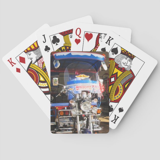 Baraja De Cartas Nuevo Tuk Tuk .. Udon Thani, Isaan, Tailandia (Reverso)