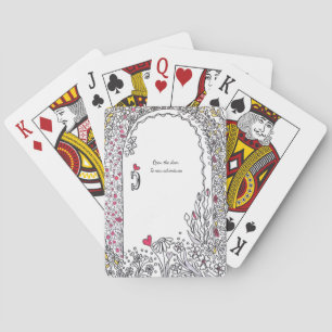 Baraja De Cartas Nuevos Comienzos: Puerta de Jardín Floral Capricho