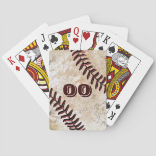 Baraja De Cartas NÚMERO DE JERSEY DE JUGADORES en Tarjetas de Béisb