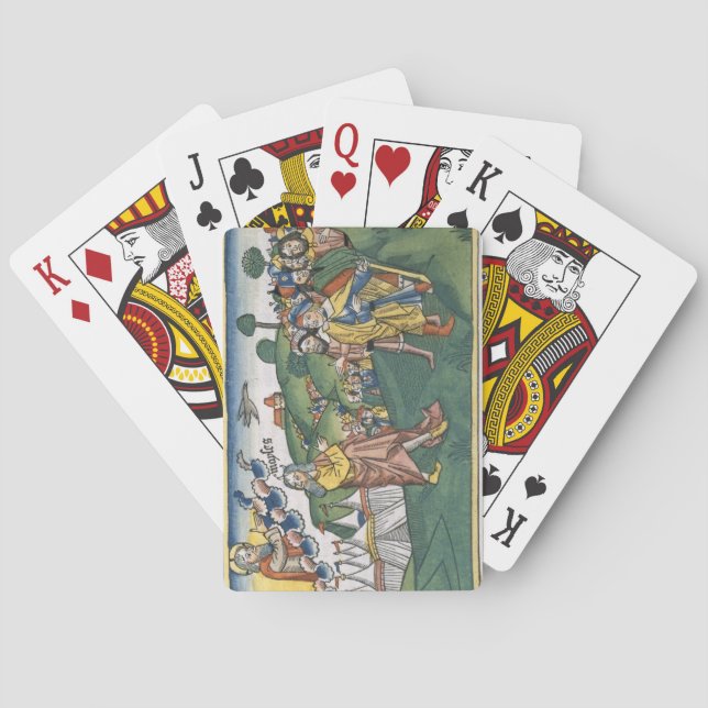 Baraja De Cartas Números 1 1-20 Preparación del viaje desde Moun (Reverso)