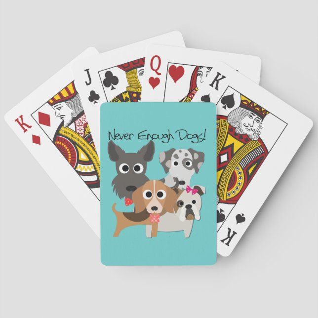 Baraja De Cartas Nunca bastantes perros (Reverso)