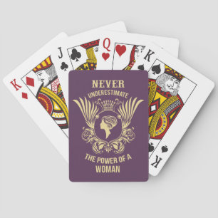 Baraja De Cartas Nunca subestimes el poder de una mujer