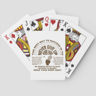 Baraja De Cartas Nunca te des por vencido (tenis)