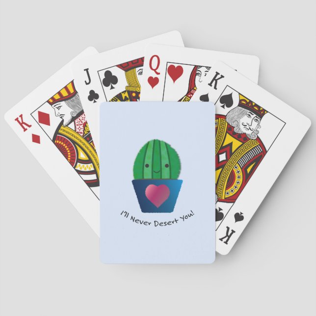 Baraja De Cartas Nunca te desataré Cactus (Reverso)