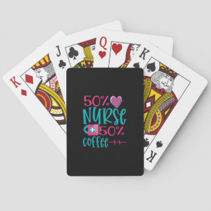 Baraja De Cartas Nurse Gift 50 Enfermeras 50 Café