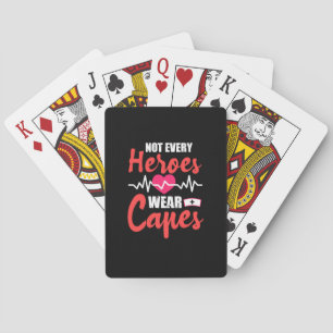 Baraja De Cartas Nurse Gift No todos los héroes llevan gorras