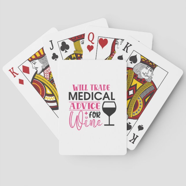 Baraja De Cartas Nurse Gift | ¿Presta Asesoramiento Médico Comercia (Reverso)