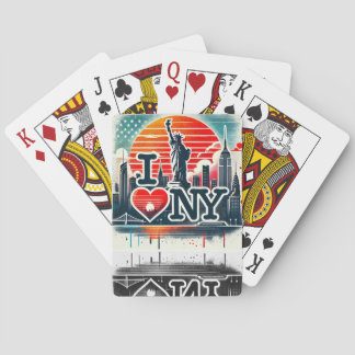 Baraja De Cartas ❤️ NY Graphic Tee para los amantes de los viajes