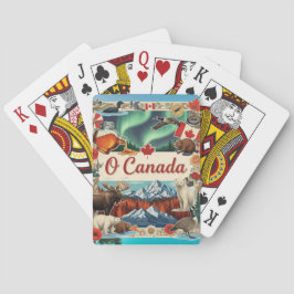 Baraja De Cartas O Canada Collage – Vintage Patriotic playing cards