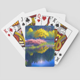 Baraja De Cartas Oasis tranquilo, la belleza de la isla pequeña