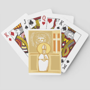 Baraja De Cartas Obispo católico Eucaristía Fe cristiana