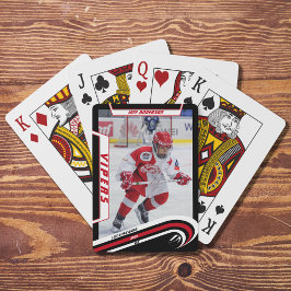 Baraja De Cartas Objeto de recuerdo de jugador de hockey sobre hiel
