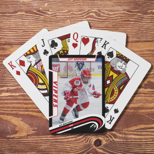 Baraja De Cartas Objeto de recuerdo de jugador de hockey sobre hiel