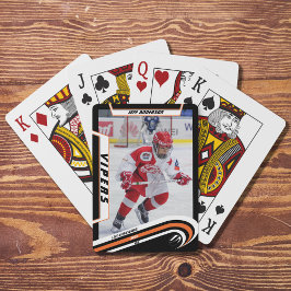 Baraja De Cartas Objeto de recuerdo de jugador de hockey sobre hiel