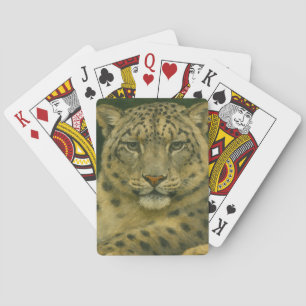 Baraja De Cartas Observador silencioso - Leopardo de la nieve con l