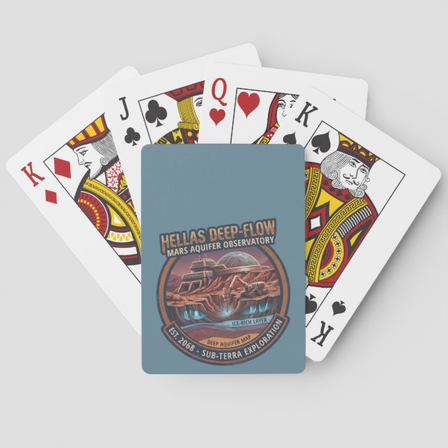 Baraja De Cartas Observatorio Hellas Deep-Flow del Acuífero de Mart (Reverso)