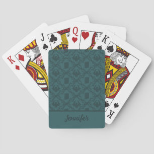 Baraja De Cartas Obstáculos en libros de bibliotecas y murciélagos