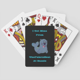 Baraja De Cartas Obtuve El Mío Del Sello De Tela En Zazzle