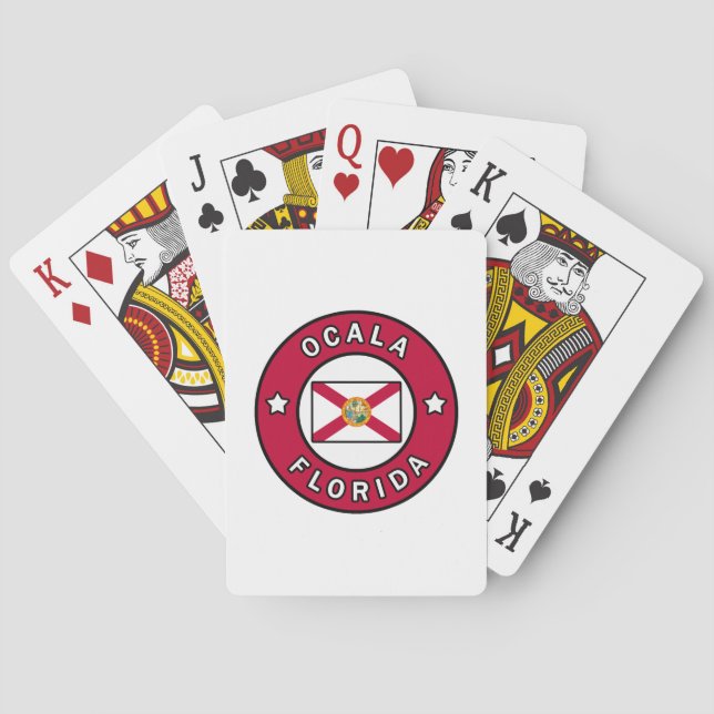 Baraja De Cartas Ocala Florida (Reverso)