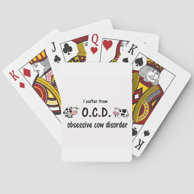 Baraja De Cartas OCD Cow (Reverso)