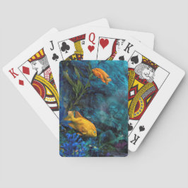 Baraja De Cartas OCEÁN AZUL DE PESCADO naranja