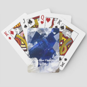 Baraja De Cartas Océano Encantado Fluorita Calcita Cristal Azul