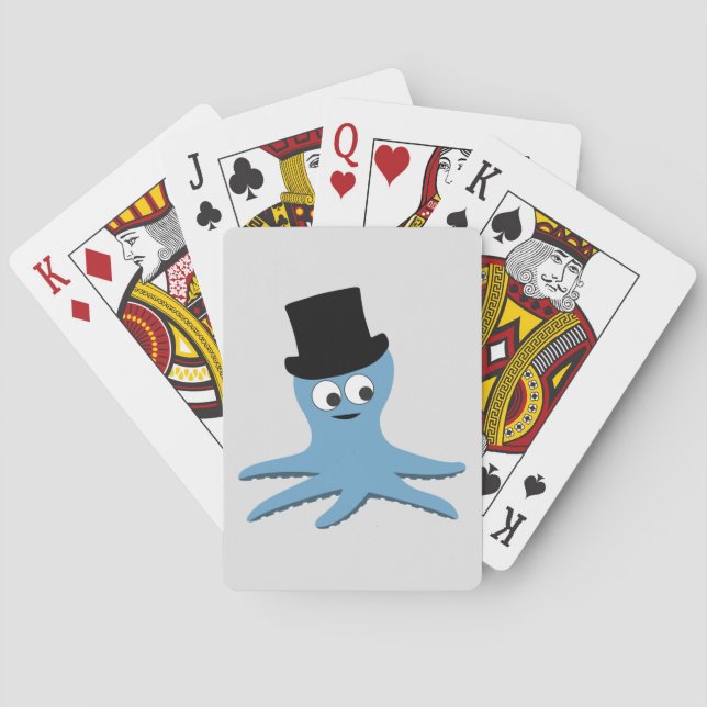 Baraja De Cartas Octopus azul (Reverso)