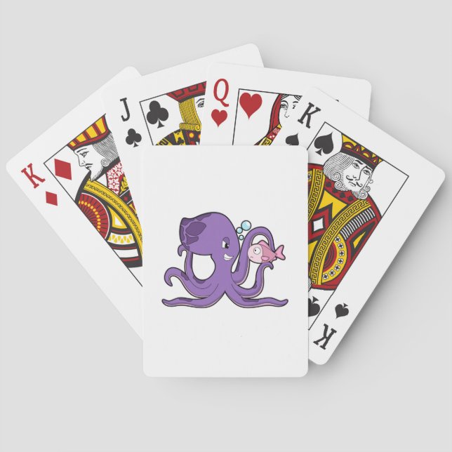Baraja De Cartas Octopus con pescado.PNG (Reverso)