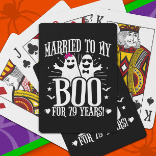 Baraja De Cartas Octubre Boda Aniversario Funny 79º Aniversario