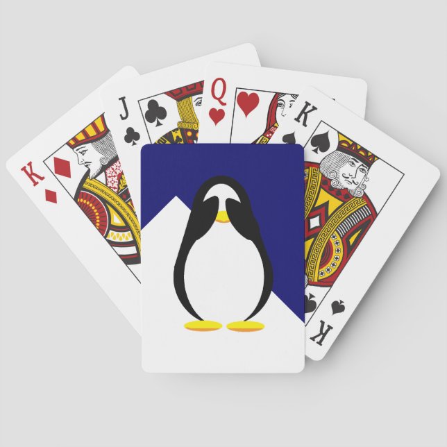 Baraja De Cartas Ocultando el rehén pingüino (Reverso)