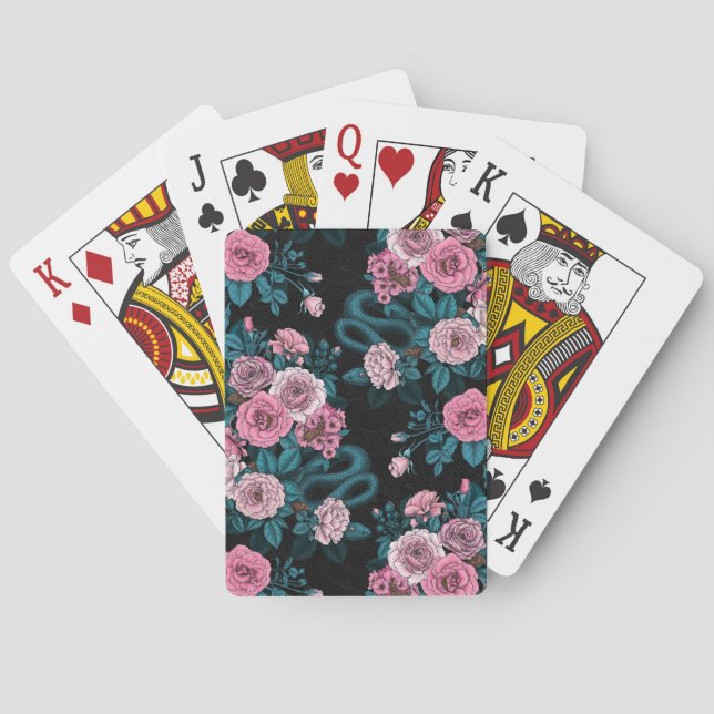 Baraja De Cartas Ocultos en los rosas 2 (Reverso)