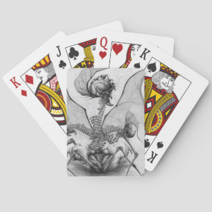 Baraja De Cartas Odd Bone Fellow Skeleton Demon Horror Monstruo Art