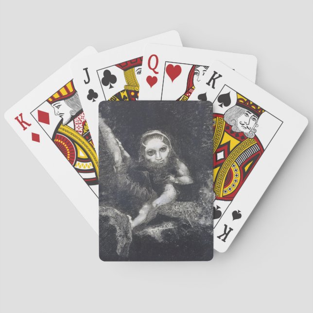 Baraja De Cartas Odilon Redon, Caliban, 1881  (Reverso)