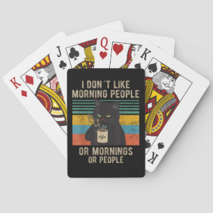 Baraja De Cartas Odio A La Gente De La Mañana Y Las Mañanas Y Al Ga